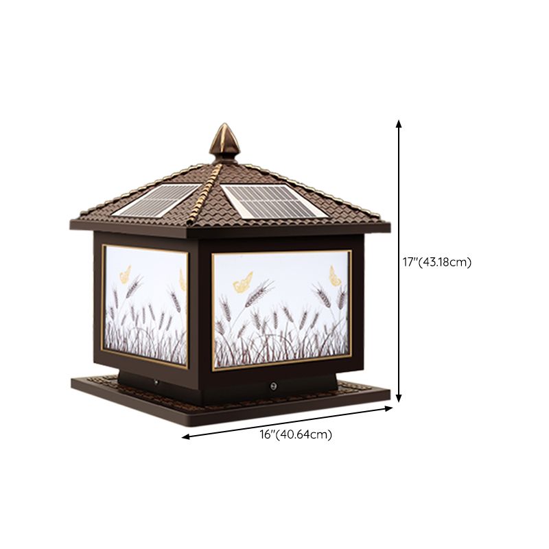 Modern LED Pillar Lamp Creative Solar Lighting Fixture for Garden
