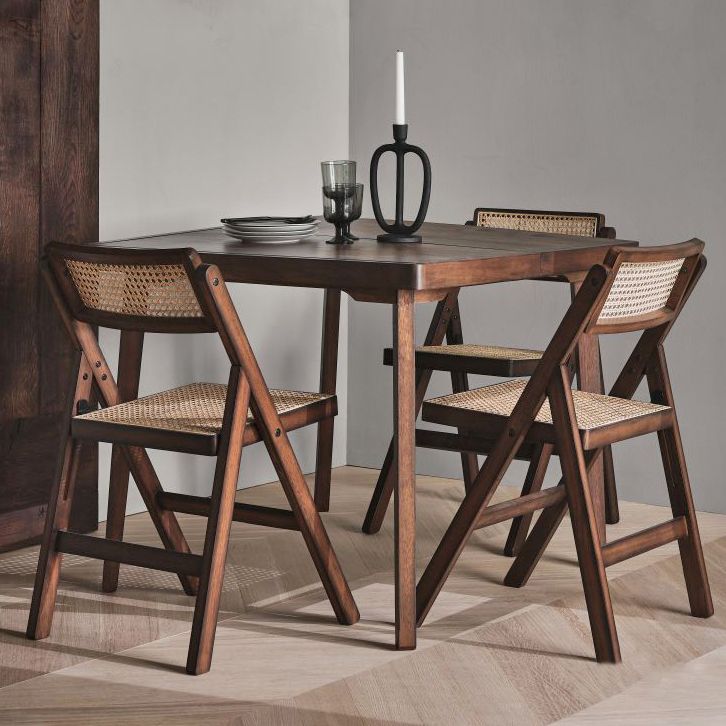 Traditional Style Chairs Dining Kitchen Armless Chairs with Wooden Legs