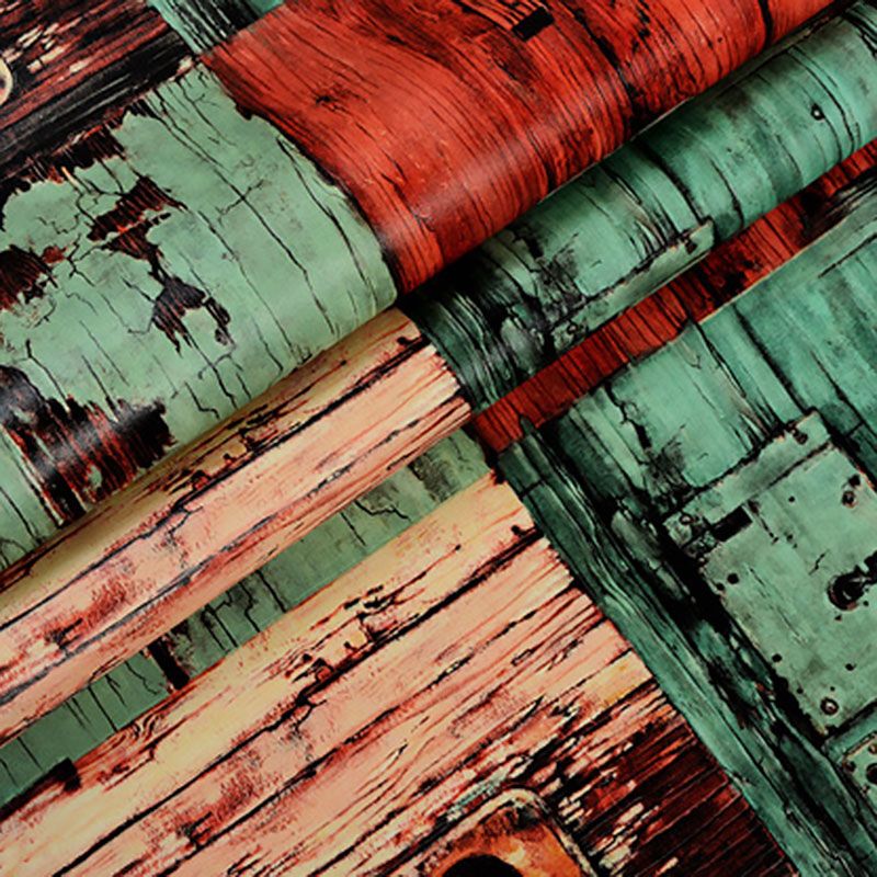 Water-Resistant Maple Wood Wall Decor 090 Nostalgic Wallpaper for Living Room, 57.1 sq ft.
