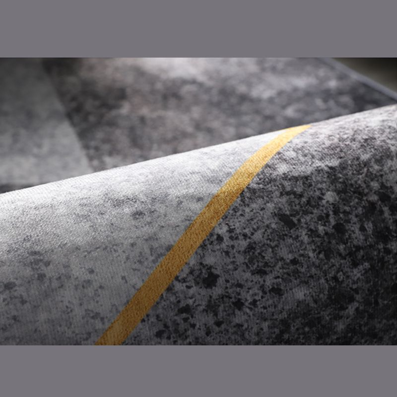 Multicolor Home Decoration Carpet Calming Triangle Print Area Rug Polyester with Stain Resistant Rug