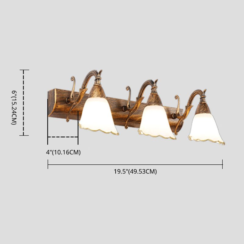 Glazen klokvormige wand gemonteerd licht minimalisme badkamer wandverlichting in zwart