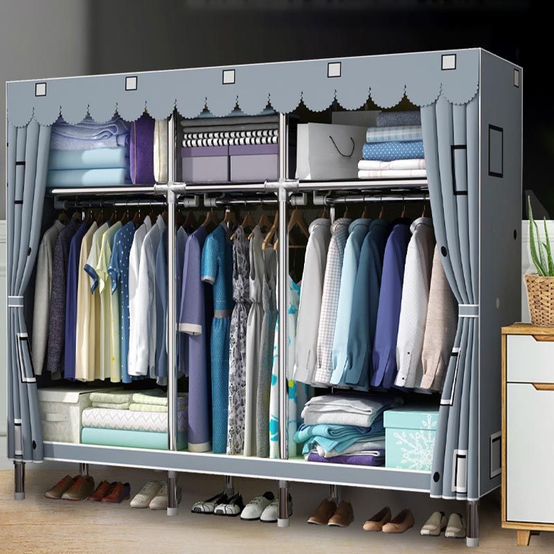 Contemporary Wardrobe Armoire Metal Wardrobe Closet for Bedroom