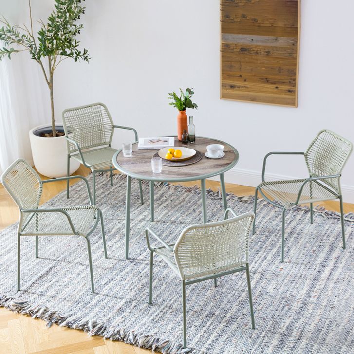 Modern Style Bistro Table Set Round 1/2/3/5 Pieces Bistro Table Set