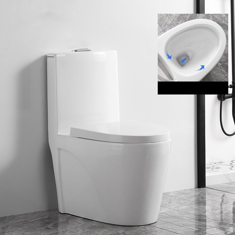 Contemporary One Piece Toilet Bowl Floor Mount White Urine Toilet for Bathroom