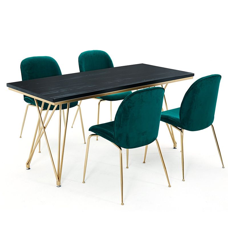 Traditional Luxury Dining Table White in Marble Rectangle Dining Table for Kitchen