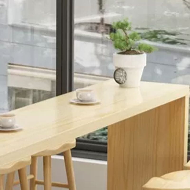 Glam Rectangle Bar Counter Table Wood Bar Counter Table for Home