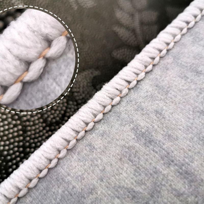 Pink Color Block Rug Polyester Nordic Rug Washable Indoor Rug for Living Room