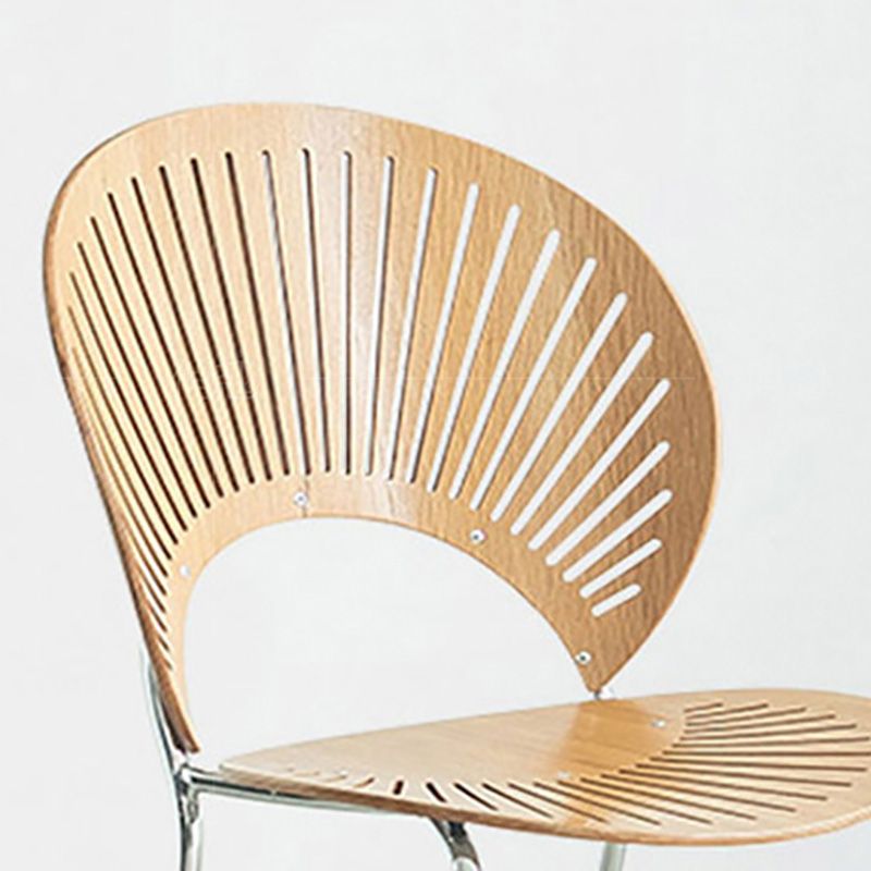 Industrial Metal Dining Room Chair Open Back Dining Chair for Restaurant Use