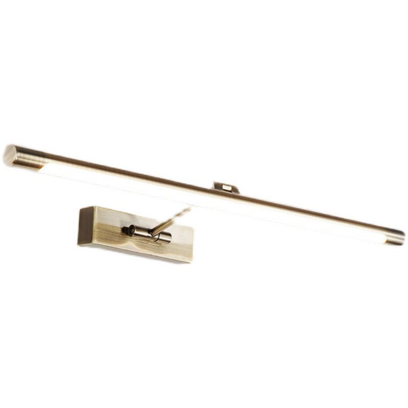 Metal linear Shade Swing Arm Wall Lights Modern 1 Head Wall Mount Fixture in Nickel Sconce