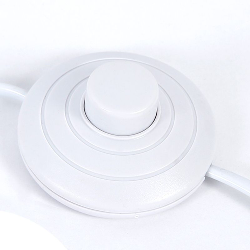 Modern Simple Metal Floor Lamp Cylinder Shape Floor Light with Aluminum Shade for Bedroom