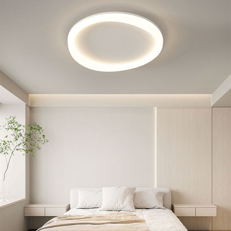 Contemporary White Flush Mount Lighting LED Acrylic Ceiling Light for Bedroom