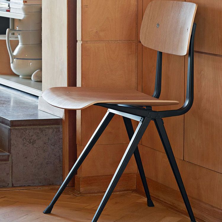 Contemporary Dining Room Open Back Metal Armless Dining Chair