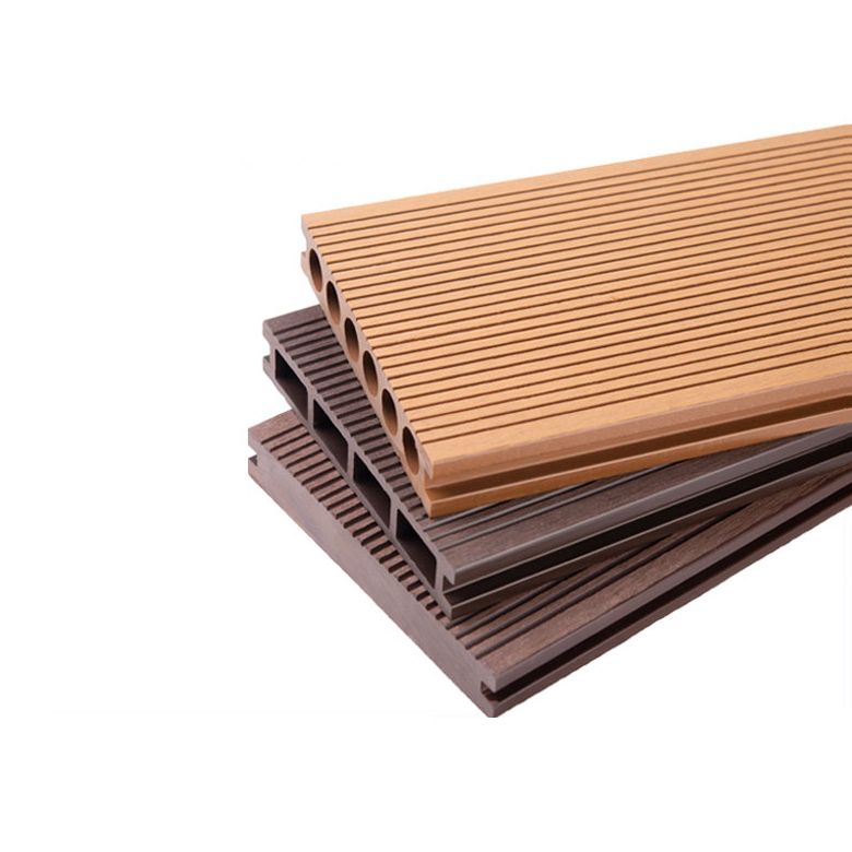 Rectangular Wood Deck Plank Nailed Installation for Outdoor Patio