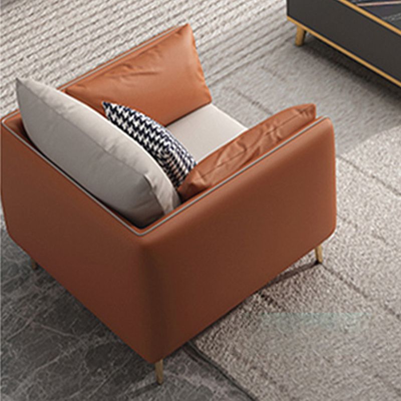 Stain-Resistant Living Room Sofa Pillow Top Arm Standard Settee
