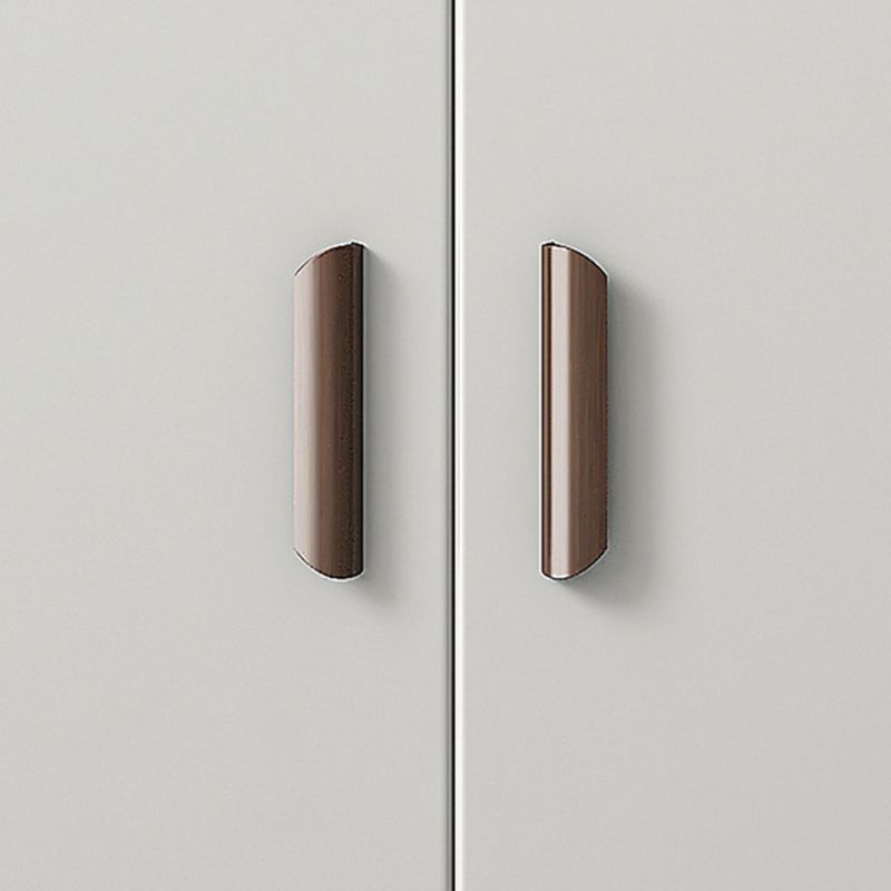 Engineered Wood Sideboard Table Modern Server with Glass Door