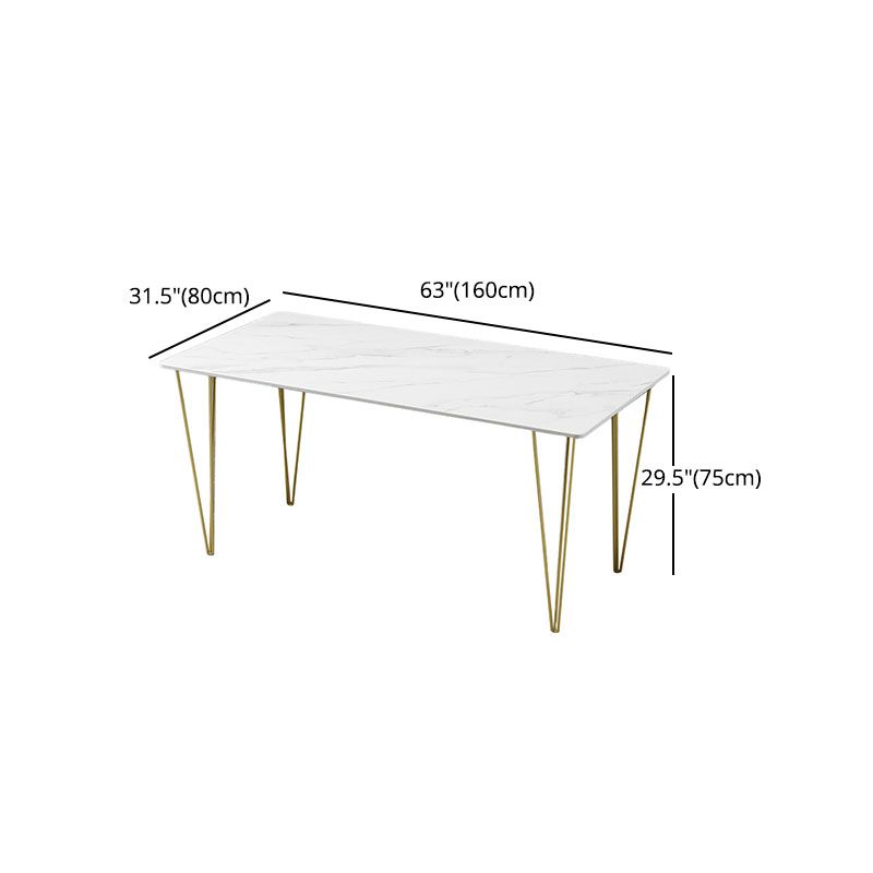 Glam 1/2/5/7 Pieces Dining Table Set Sintered Stone Table and Chair Set