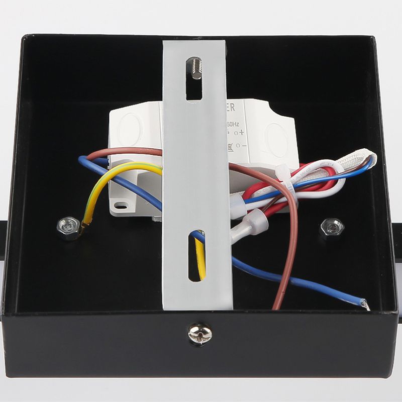 1-licht lineaire wandwandeling moderne eenvoudige stijl spiegelmuurverlichting in zwart