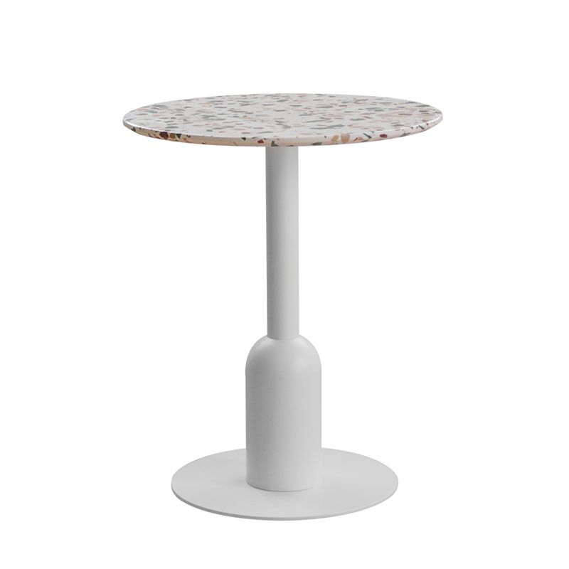 Metal Contemporary Dining Table Concrete Top Table for Dining Room