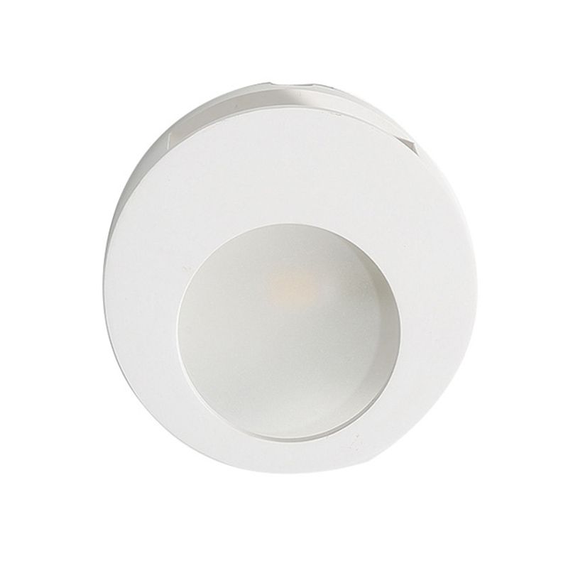 Gypsum redondea de pared de pared modernista 1 iluminación de pared LED de luz en blanco para sala de estar