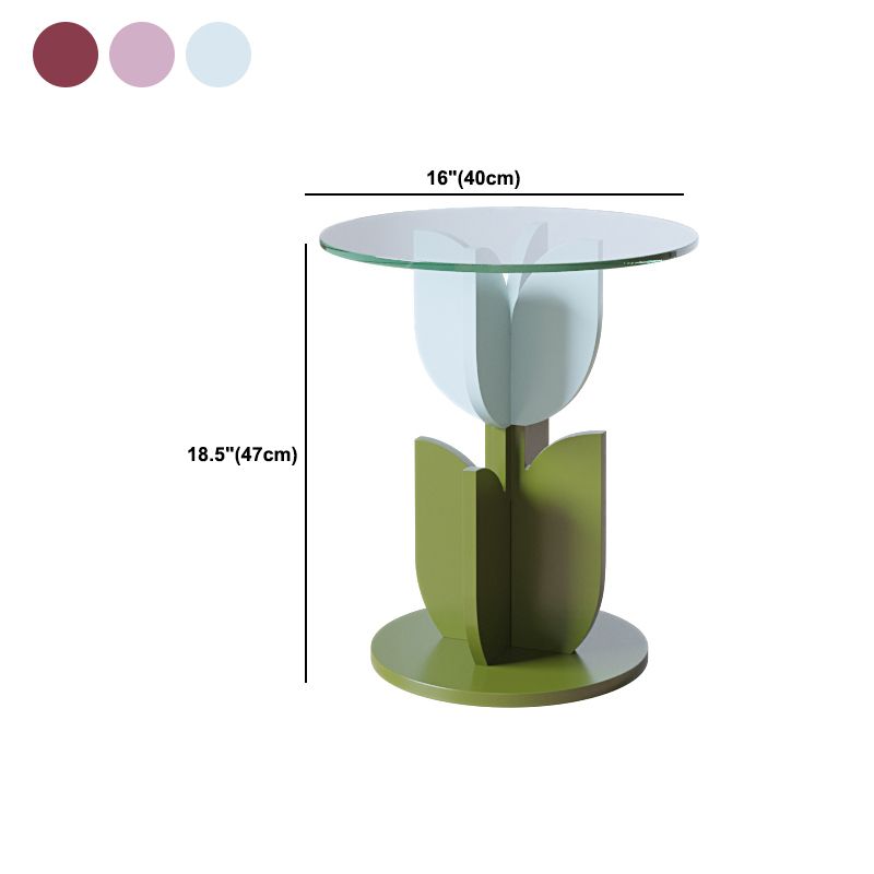 Nordic Round/Geometric Coffee Table Wooden Coffee or End Table