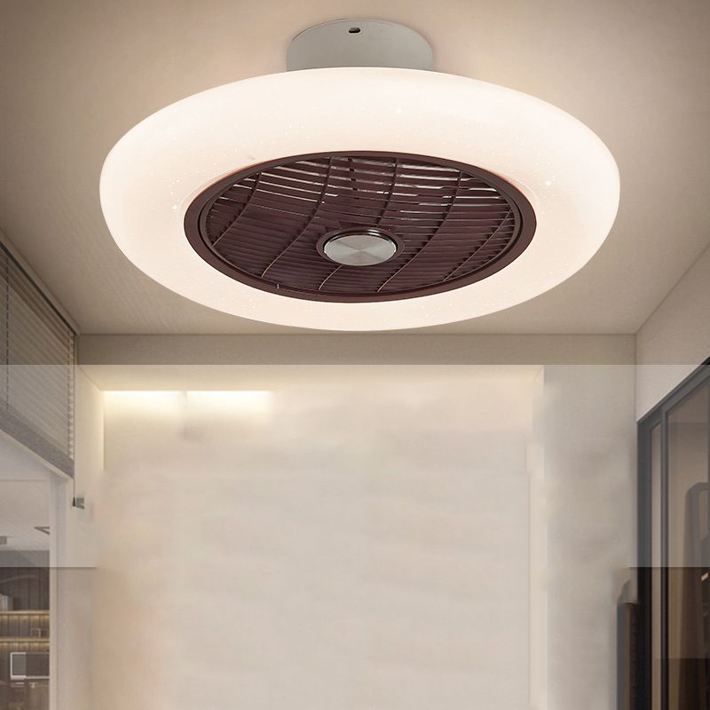 Plafonnage simple de plafond moderne Forme de lampe à lampe à LED Van de ventilateur de plafond pour le salon