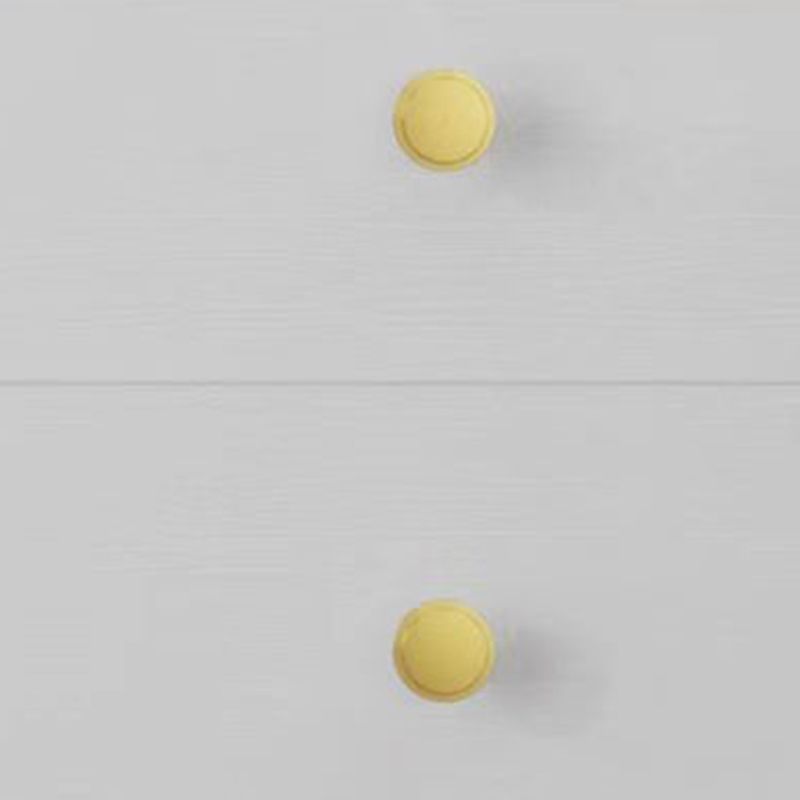 Modern White Rectangle Accent Cabinet Knobs 1 Shelves Cabinet