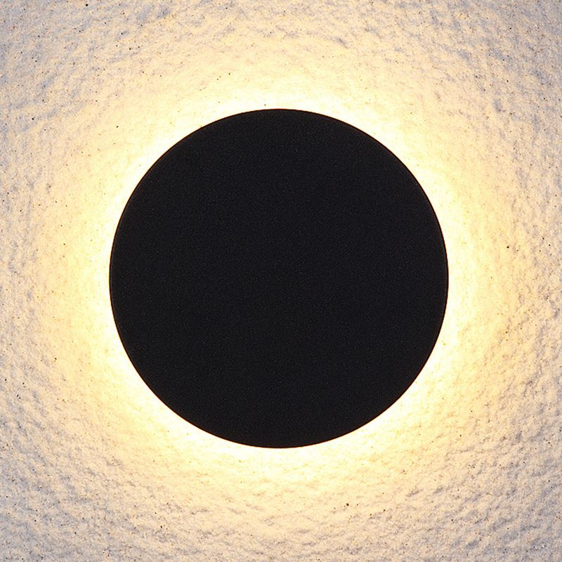 6" Height Simplicity Metal Wall Light Modern Style Geometric Patio Aisle Sconce Light in Frosted Black