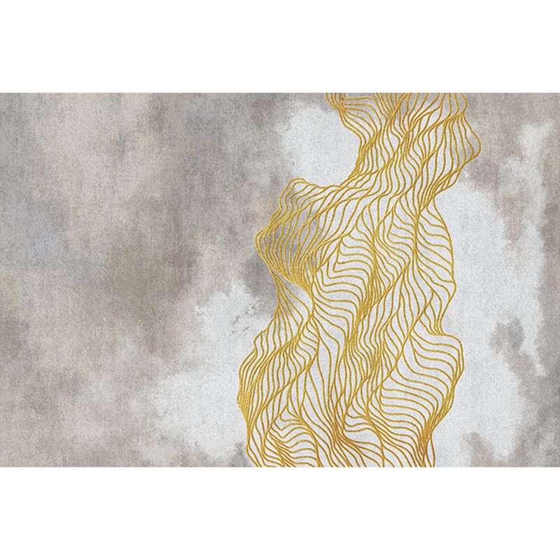 Modern Decoration Rug Multi Colored Abstract Patterned Indoor Rug Synthetics Anti-Slip Pet Friendly Carpet