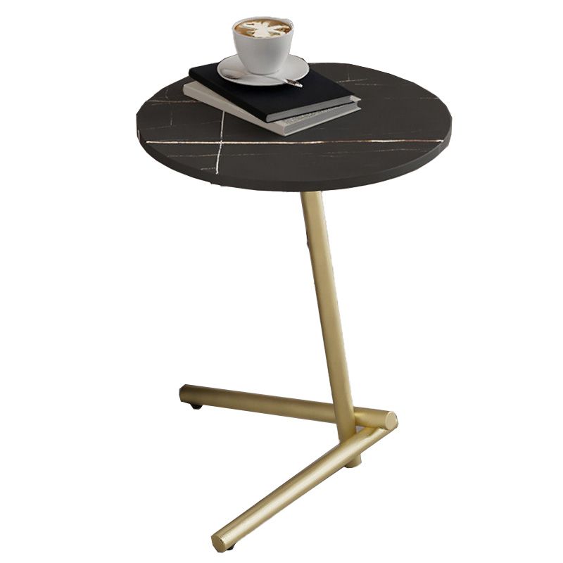 Pedestal Round End Table Minimalist Side End Table for Living Room