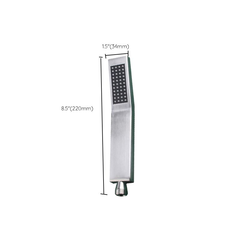 Simple Rectangle Shower Head 304 Stainless Steel Handheld Shower Head