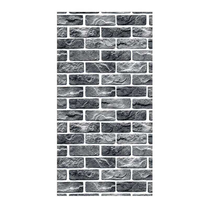 Metselwerkbehangrol in donkere kleur non-woven stoffen muurkunst voor huisdecoratie, 50 m².