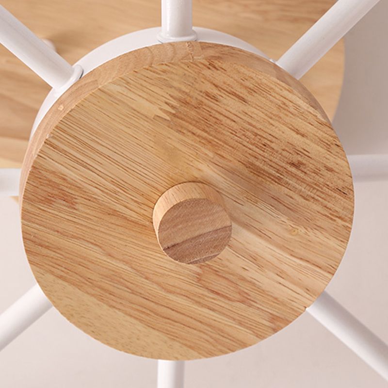 Nordic Metal Ceiling Light Colorful Bowl Shape Flush Mount Light for Bedroom