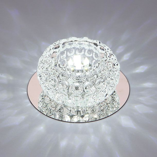 Luminaires encastrés en cristal modernes, Mini support encastré LED avec trou de 2 à 3.5 pouces de diamètre