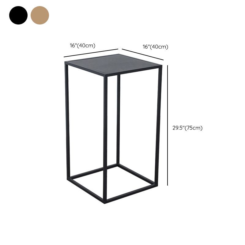 Mid-Century Metal End Slide Table Minimalist Frame Sofa Corner Table