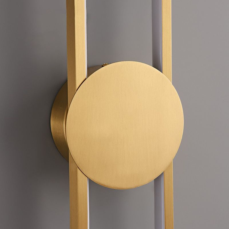 Metal Oval Shade Wall Sconce Modern Style 1 Light Wall Lighting Fixture
