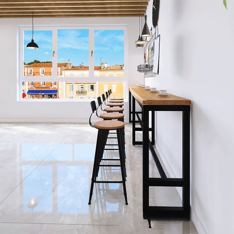 Contemporary Dining Stools Armless Bar Stools Black Metal Legs