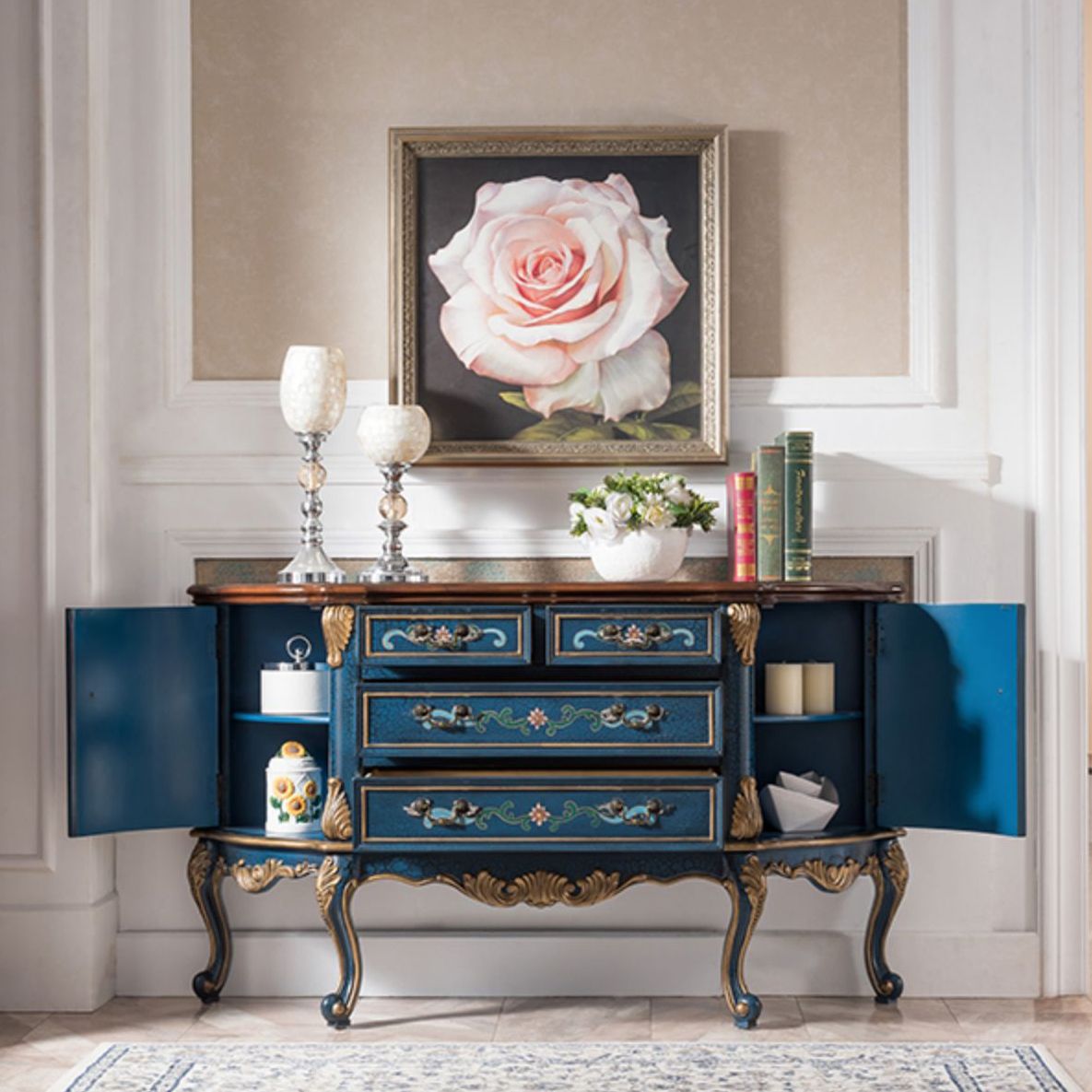 Victoria Freeform Console Table Wood Console Sofa Table for Hall