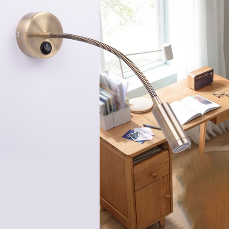 Armed Wall Lighting Simplicity Metal 1 Light Wall Sconces for Bedroom