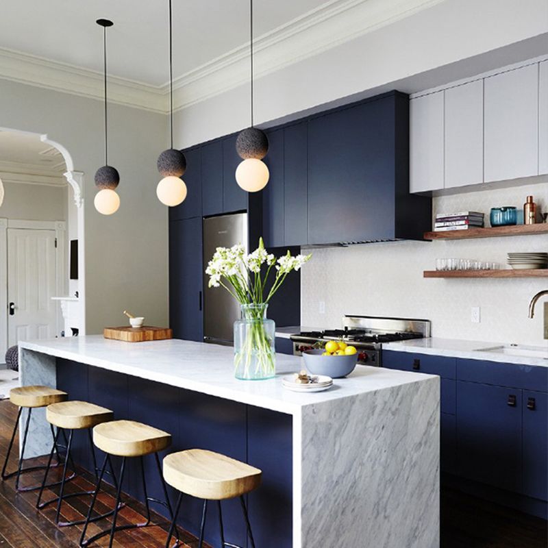 Sfera Camera da letto Accogliente Aiughting Stone Stone Stile Stile sospeso a sospensione Luce a sospensione