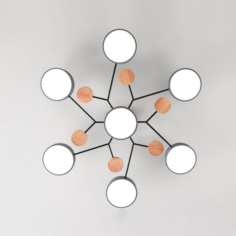 Modern Style Ceiling Light LED Flush Mount Light Fixture for Bedroom
