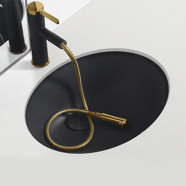 Black Undermount Vanity Sink Modern Porcelain Undermount Vanity Sink