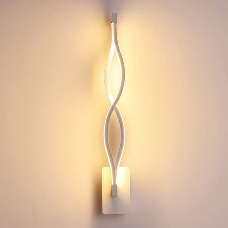 Acryl Twending Body Wand Licht SCONCE Moderne zwart/witte wandmontage Lamp in neutraal/warm/wit licht