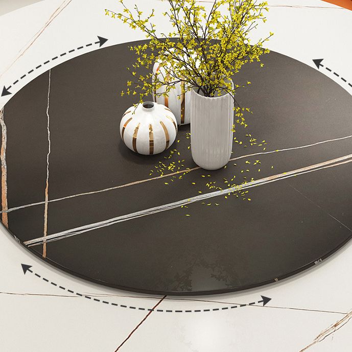 Mesa de comedor de lujo tradicional, mesa rectangular de piedra sinterizada con base de pedestal