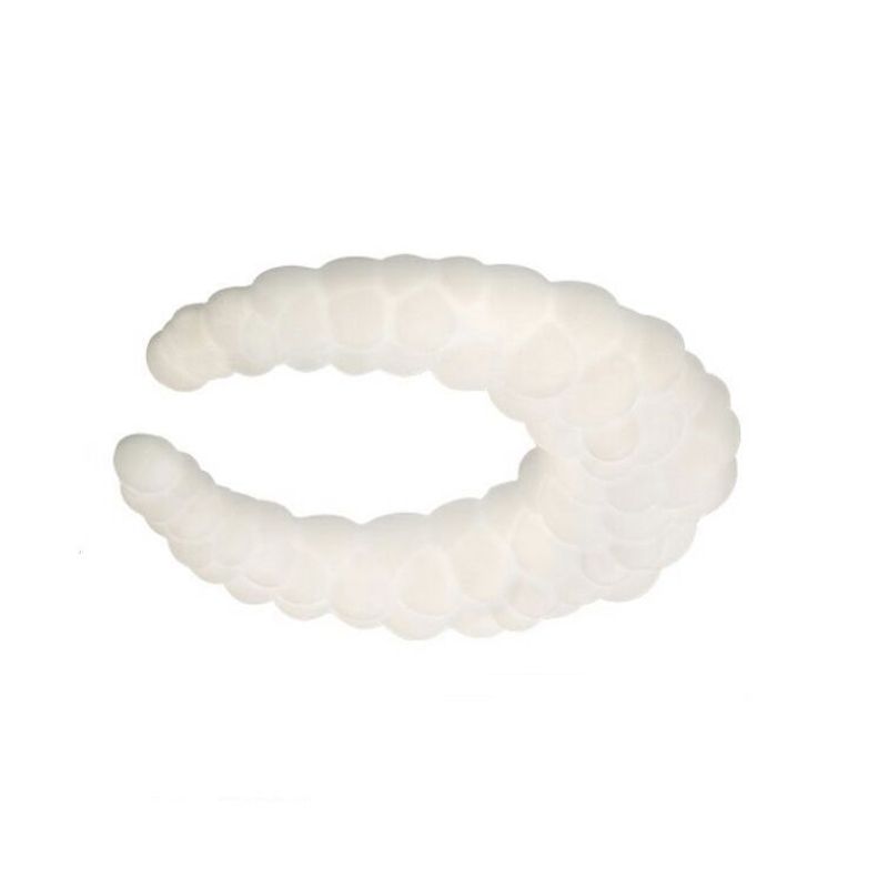 Crescent LED Flush Mount Acrylic Contemporary Ceiling Flush in Ivory White