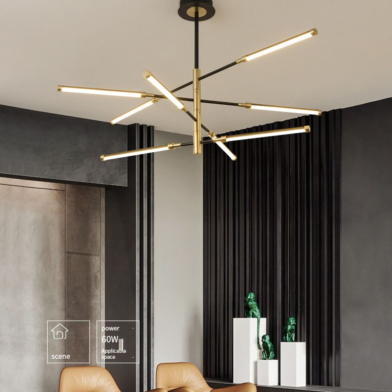 Semplicità lampada lampadina lineare lampada in metallo lampada lampadario a LED