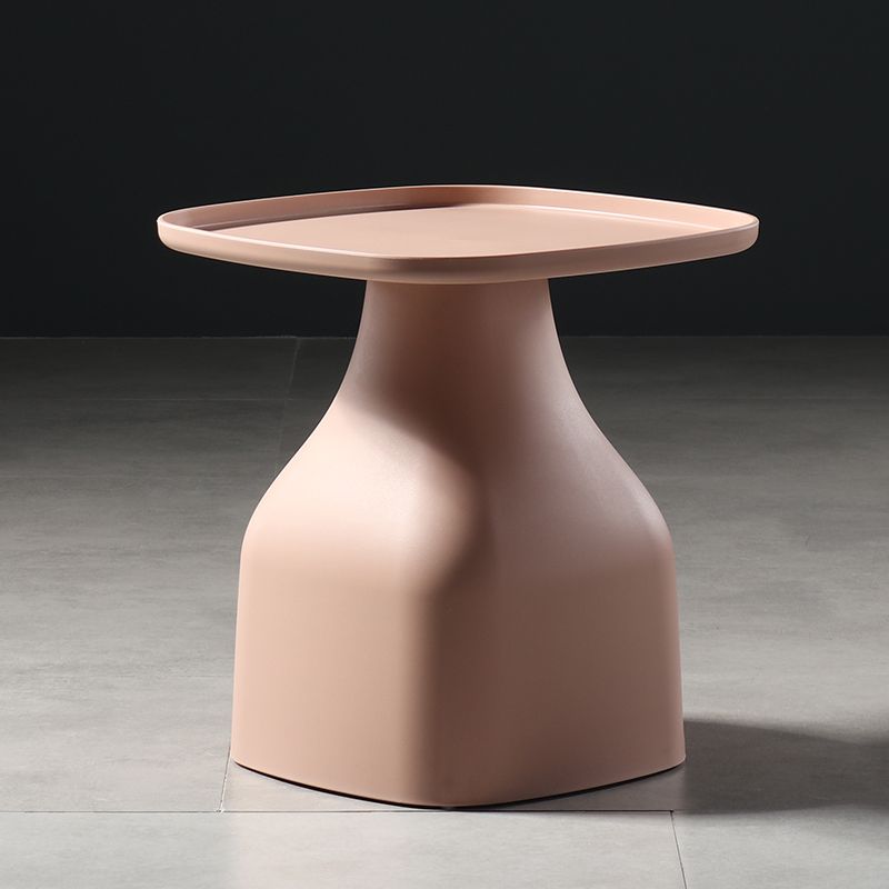 Scandinavian Round Tray Top Side End Table Plastic Pedestal End Table