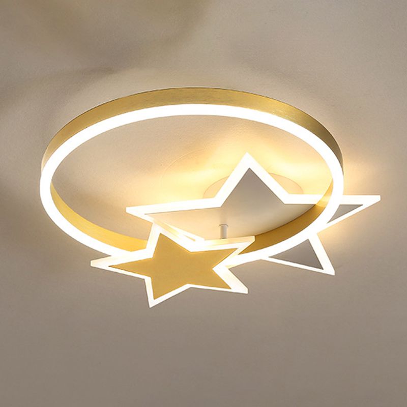 Children Ceiling Mount Light LED Ceiling Light with Acrylic Shade for Bedroom