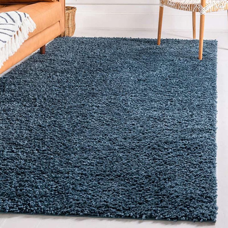 Brown Modern Carpet Solid Color Polyester Rug Easy Care Washable Rug for Living Room
