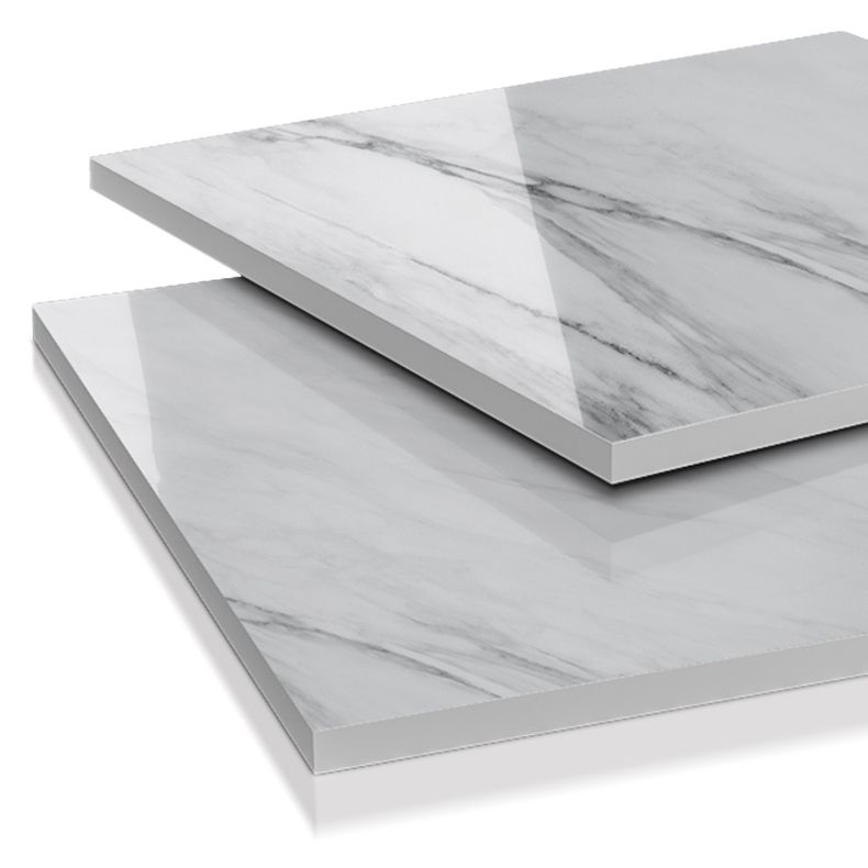 Mesa de comedor de lujo con tapa de piedra sinterizada, mesa rectangular con pedestal doble dorado