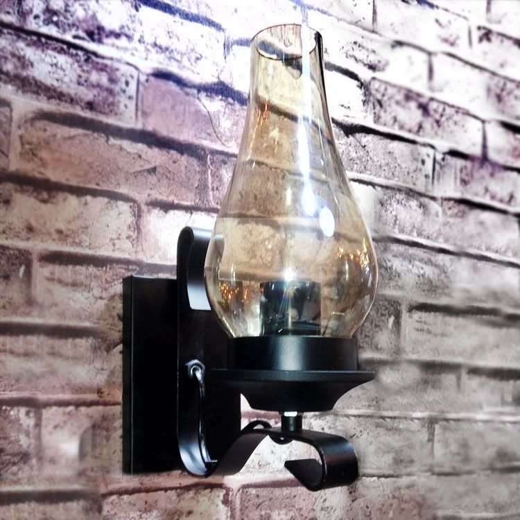 Vintage Industrielle Vase Wandleuchte Beleuchtungsglas Wandmontage Leuchte für Schlafzimmer